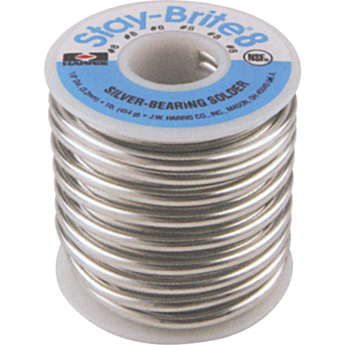 M&eacute;tal d'apport Stay-Brite 8, Sans plomb, 94 % d'&eacute;tain, 6 % d'argent, &acirc;me Plein, dia. 0,0625" Oxford Builders Supplies Inc