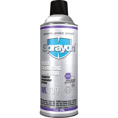 Compos&eacute; de galvanisation argent WL739, Canette a&eacute;rosol Oxford Builders Supplies Inc