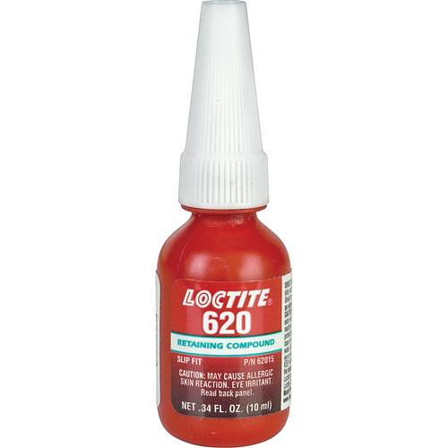 Retaining Compound 620 High Temperature, 10 ml, Bottle, Green Oxford Builders Supplies Inc