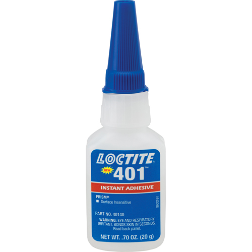 Prism 401 Instant Adhesive, Clear, Bottle, 20 g Oxford Builders Supplies Inc