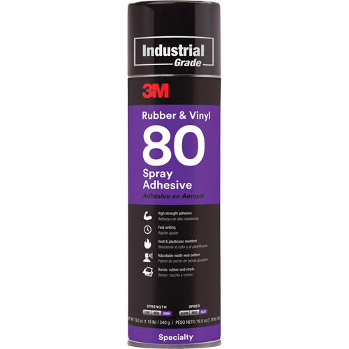 Rubber & Vinyl Spray Adhesive, Yellow, Aerosol Can Oxford Builders Supplies Inc