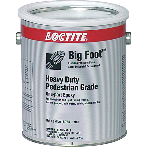 Big Foot Heavy-Duty Pedestrian Grade Anti-Slip Floor Coating, 1 gal., Epoxy-Based, Black Oxford Builders Supplies Inc