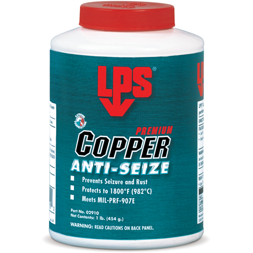 Copper Anti-Seize, 1/2 lbs., Bottle, 1800°F (982°C) Max Temp. Oxford Builders Supplies Inc