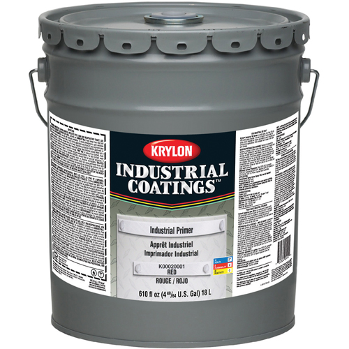 Industrial Primer, 18.9 L, Pail, Red Oxide Oxford Builders Supplies Inc