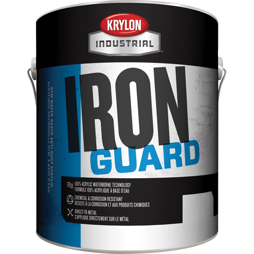 &eacute;mail industriel &agrave; base d'eau Iron Guard, 3,78 L, Gallon, Rouge Oxford Builders Supplies Inc