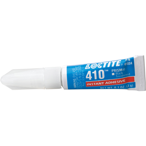 410 Instant Adhesive, Black, Tube, 3 g Oxford Builders Supplies Inc