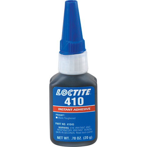 Adh&eacute;sif instantan&eacute; 410, Noir, Bouteille, 20 g Oxford Builders Supplies Inc