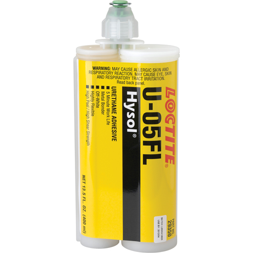 Adh&eacute;sif ur&eacute;thane Hysol U-05FL, Deux composants, Cartouche double, 622 g, Blanc cass&eacute; Oxford Builders Supplies Inc