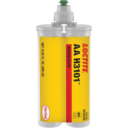 Adh&eacute;sif structural AA H3101, Deux composants, Cartouche double, 400 ml, Blanc Oxford Builders Supplies Inc