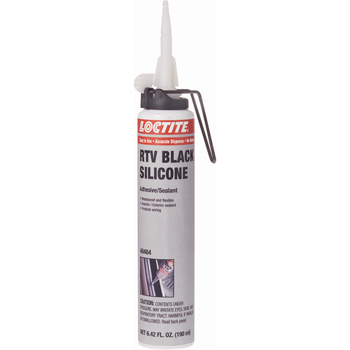 Superflex RTV Silicone Adhesive Sealant, Cartridge, Black Oxford Builders Supplies Inc