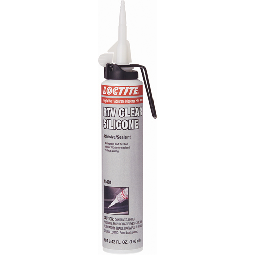 Superflex RTV Silicone Adhesive Sealant, Cartridge, Clear Oxford Builders Supplies Inc