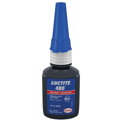 480 Instant Adhesive, Black, Tube, 20 g Oxford Builders Supplies Inc