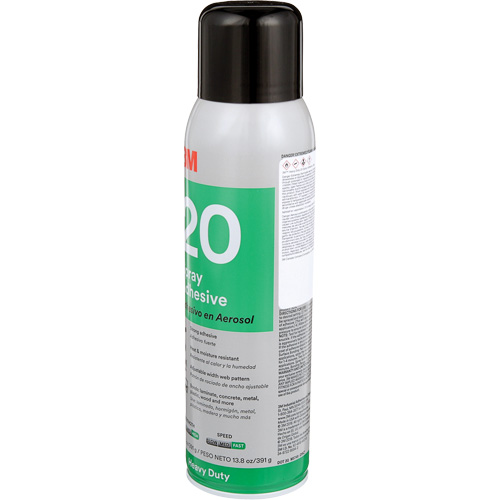 20 Heavy Duty Spray Adhesive, Clear, Aerosol Can Oxford Builders Supplies Inc