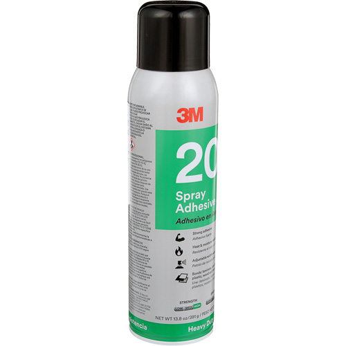 20 Heavy Duty Spray Adhesive, Clear, Aerosol Can Oxford Builders Supplies Inc