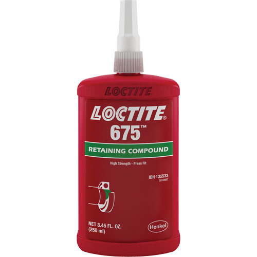 Compos&eacute; de blocage Loctite 675, 250 ml, Bouteille, Vert Oxford Builders Supplies Inc