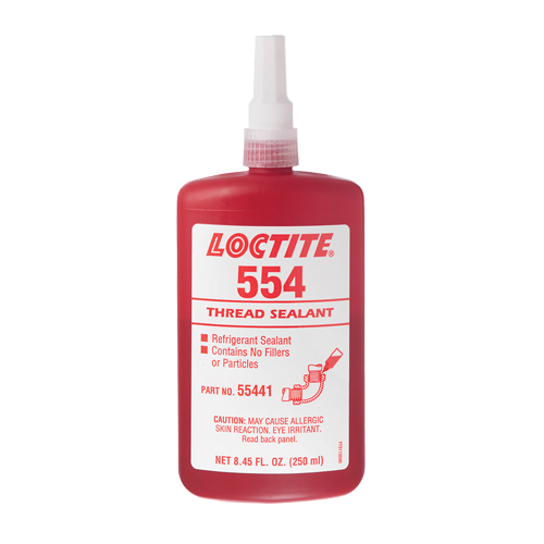 Produit d'&eacute;tanch&eacute;it&eacute; pour raccords filet&eacute;s 554, Bouteille, 10 ml, -53,89° C - 148,89° C/-65°F - 300°F Oxford Builders Supplies Inc