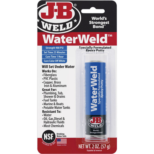 WaterWeld Epoxy, 2 oz., Stick, Off-White Oxford Builders Supplies Inc
