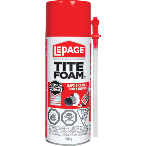 Titefoam Gaps & Cracks Insulating Foam Sealant, Aerosol Can, White Oxford Builders Supplies Inc