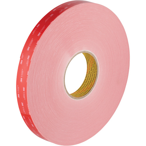 VHB Tape, 32.9 m (108') L x 1117.6 mm (44") W, 0.028 mm, Acrylic Oxford Builders Supplies Inc