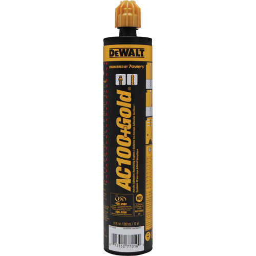 Syst&egrave;me d'ancrage adh&eacute;sif AC100+ Gold Oxford Builders Supplies Inc
