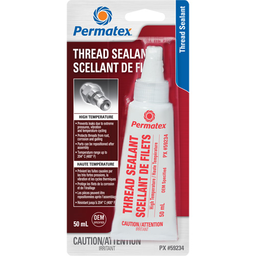High Temperature Thread Sealant, Bottle, 50 ml, -54° C - 204° C/-65° F - 400° F Oxford Builders Supplies Inc