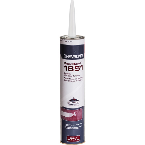 Adh&eacute;sif acrylique pour soubassement Chembond Basebond Supreme Oxford Builders Supplies Inc