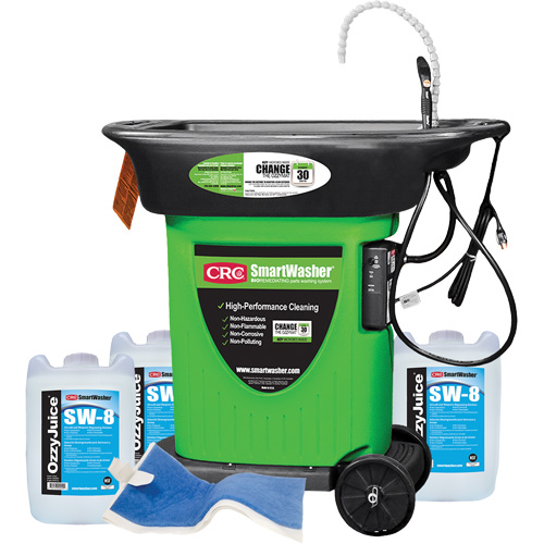 Trousse de bassin de nettoyage de pi&egrave;ces mobile SmartWasher SW-823 Oxford Builders Supplies Inc