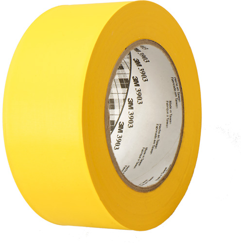 Rubans adh&eacute;sifs en vinyle 3903, 49" (4,08') la x 46 m (151') lo, 6,5 mils, Jaune Oxford Builders Supplies Inc