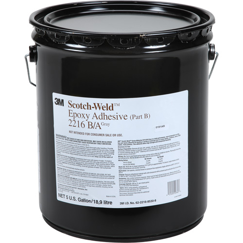 Adh&eacute;sif Scotch-Weld, 5 gal., Seau, Deux composants, Gris Oxford Builders Supplies Inc
