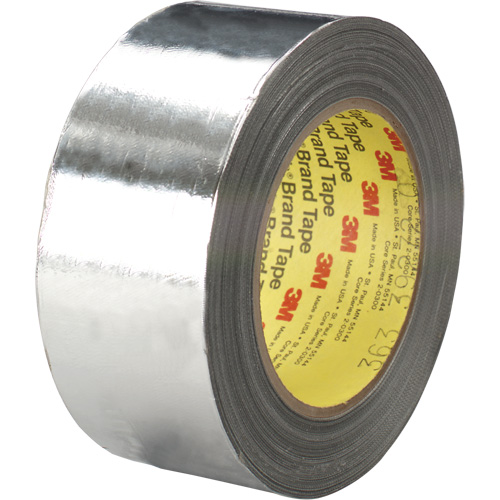 High-Temperature Aluminum Foil/Glass Cloth Tape, 7.3 mils Thick, 25.4 mm (1") x 33 m (108') Oxford Builders Supplies Inc