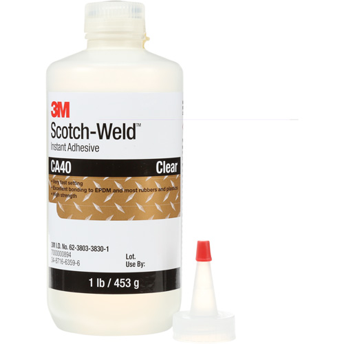 Scotch-Weld Instant Adhesive CA5, Clear, Bottle, 1 lbs. Oxford Builders Supplies Inc