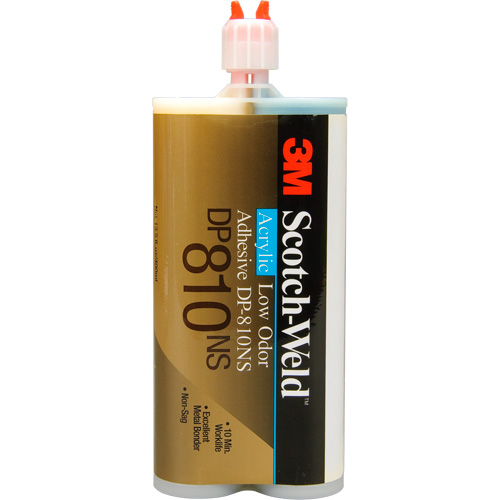 Adh&eacute;sif acrylique &agrave; faible odeur Scotch-Weld, Deux composants, Cartouche, 200 ml, Blanc cass&eacute; Oxford Builders Supplies Inc
