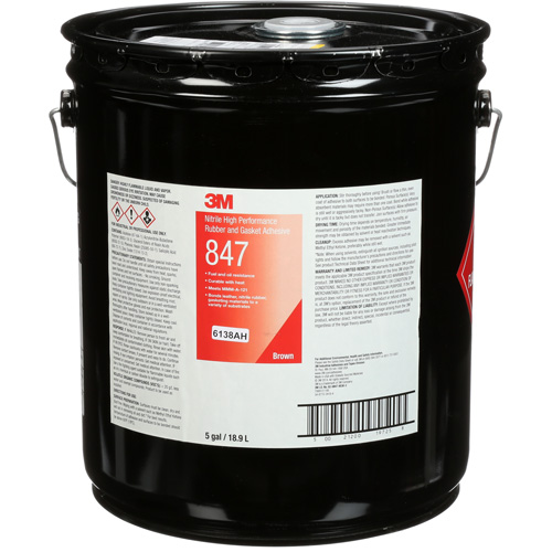 Adh&eacute;sif haute performance pour caoutchouc et joints Scotch-Weld, Seau, Brun Oxford Builders Supplies Inc
