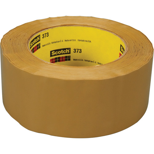 Scotch&reg; Box Sealing Tape 373, Hot Melt Adhesive, 2.5 mils, 48 mm (2") x 914 m (2998') Oxford Builders Supplies Inc