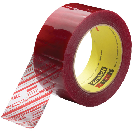 Scotch&reg; Security Message Box Sealing Tape 3779, Acrylic Adhesive, 1.8 mils, 48 mm (2") x 100 m (328') Oxford Builders Supplies Inc