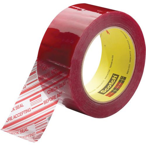 Scotch&reg; Security Message Box Sealing Tape 3779, Acrylic Adhesive, 1.8 mils, 48 mm (2") x 914 m (2998') Oxford Builders Supplies Inc