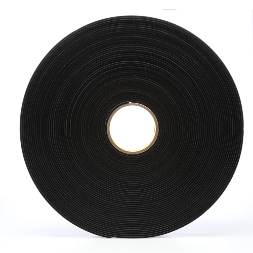 4508 Vinyl Foam Tape, 25.4 mm (1") W x 32.9 m (108') L, 125 mils, Black Oxford Builders Supplies Inc