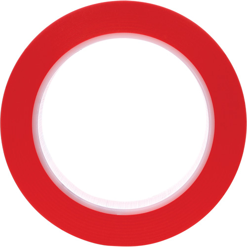 471 Vinyl Tape, 25.4 mm (1") W x 32.9 m (108') L, 5.2 mils, Red Oxford Builders Supplies Inc