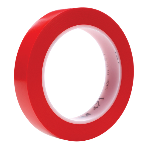 471 Vinyl Tape, 19 mm (3/4") W x 32.9 m (108') L, 5.3 mils, Red Oxford Builders Supplies Inc
