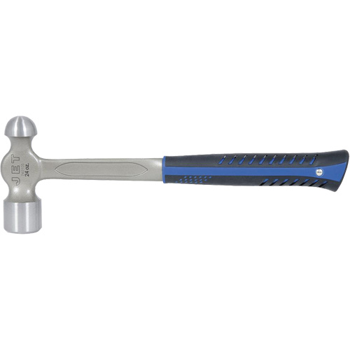 JSBP-24 Marteau &agrave; panne ronde tout en acier pour usage tr&egrave;s intensif, Poids de la t&ecirc;te 24 oz, Face Poli, Prise Acier plein Oxford Builders Supplies Inc