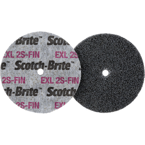 Meule homog&egrave;ne Scotch-Brite EXL, 3" x 1/2", Arbre de 1/4" Oxford Builders Supplies Inc