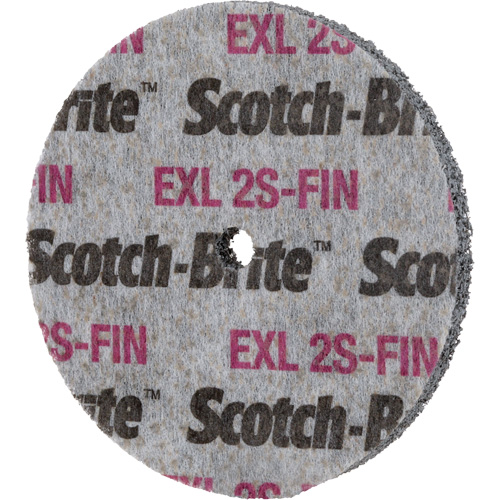 Meule homog&egrave;ne Scotch-Brite EXL, 3" x 1/2", Arbre de 1/4" Oxford Builders Supplies Inc