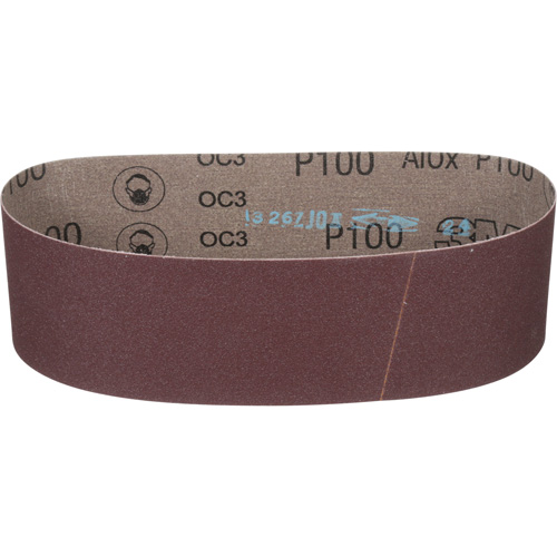 Cloth Belt 241D, 3" W X 24" L, Aluminum Oxide, P100 Grit Oxford Builders Supplies Inc