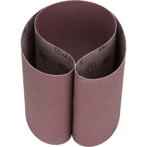 Courroie abrasive en toile 341D, 6" la x 48" lo, Oxyde d'aluminium, Grain 80 Oxford Builders Supplies Inc