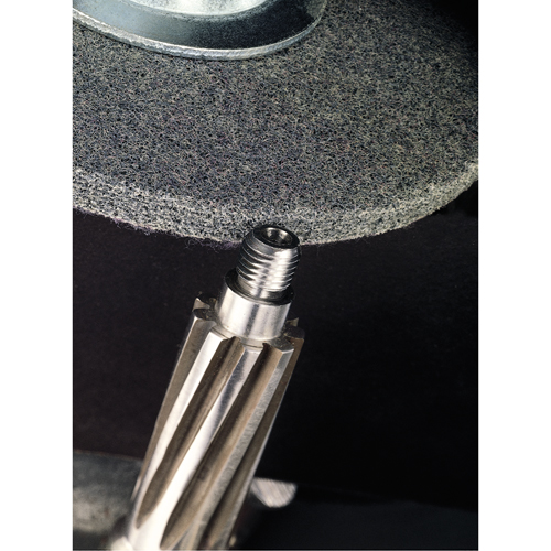 Scotch-Brite EXL Unitized Deburring Wheels, 1" x 1", 3/16" Arbor, 2A Grit, Aluminum Oxide Oxford Builders Supplies Inc
