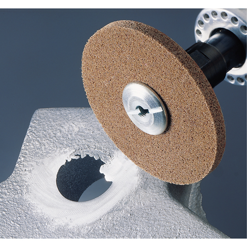 Scotch-Brite EXL Unitized Deburring Wheels, 1" x 1", 3/16" Arbor, 8A Grit, Aluminum Oxide Oxford Builders Supplies Inc
