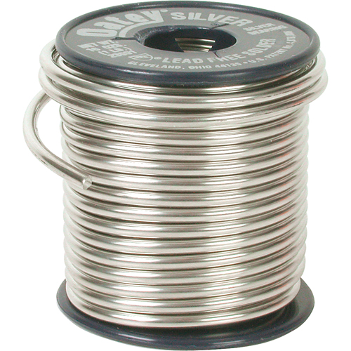 M&eacute;tal d'apport pour plomberie, Sans plomb, 60-100 % d'&eacute;tain 1-5 % de bismuth 1-5 % de cuivre 1-5 % d'argent, &acirc;me Plein, dia. 0,117" Oxford Builders Supplies Inc