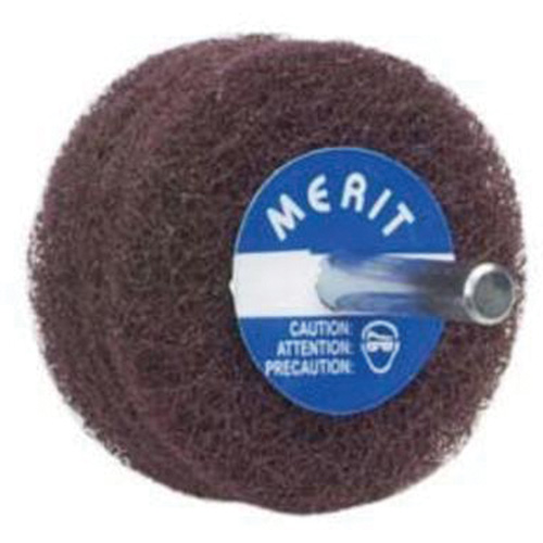 Abrasotex Non-Woven Disc Wheel, 3" Dia. x 1" W, 1/4" Arbor, Aluminum Oxide Oxford Builders Supplies Inc