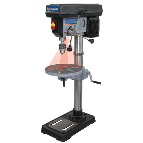 Perceuses &agrave; colonne avec laser, 13", Mandrin 5/8", 3670 tr/min Oxford Builders Supplies Inc