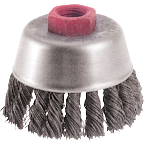 Knot Wire Cup Brushes - High Speed Small Grinder, 2-3/4" Dia. x M10x1.25 Arbor Oxford Builders Supplies Inc